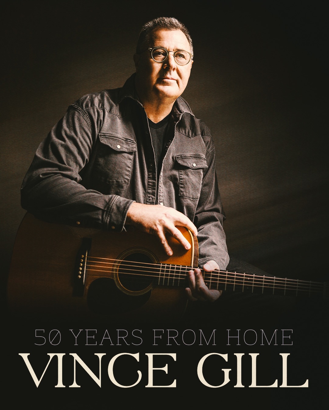 Vince Gill 50 Years From Home Tour Poster 2026